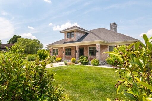 Brick custom home exterior in Sussex County, DE