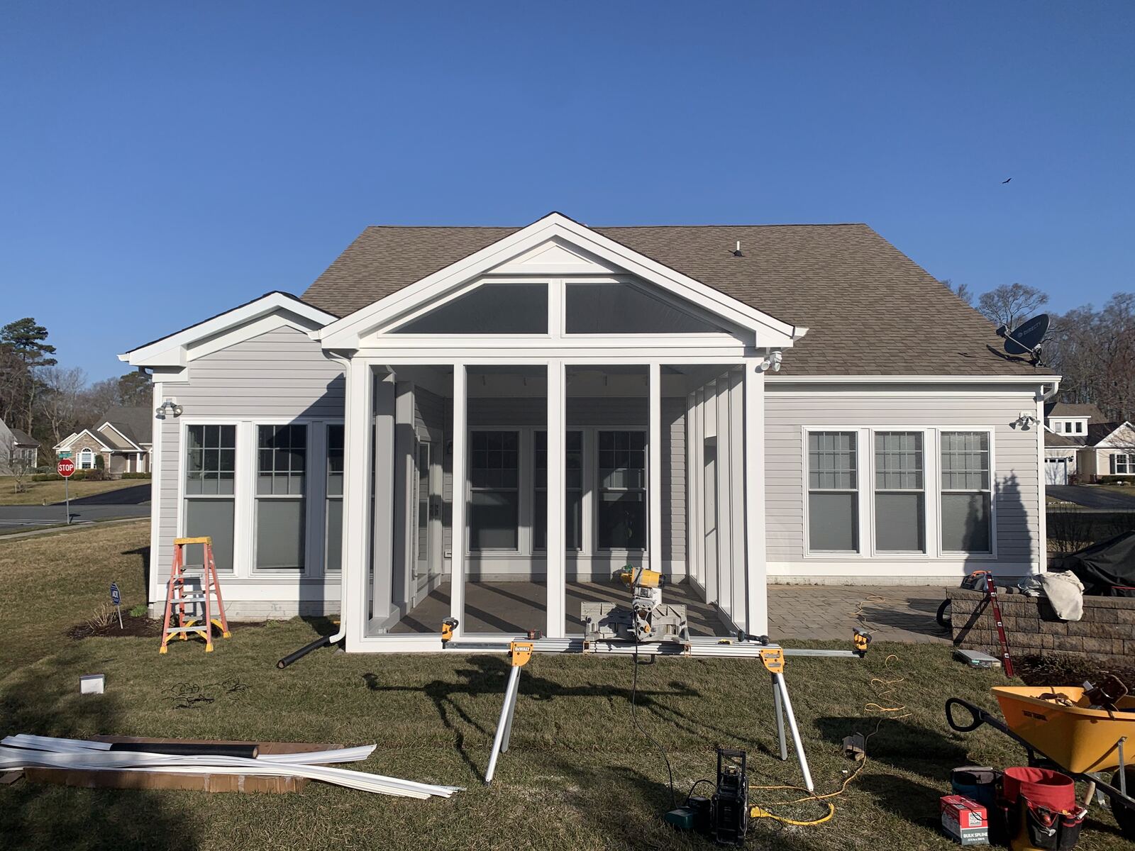 Gable-roof wing exterior on a home in Lewes, DE